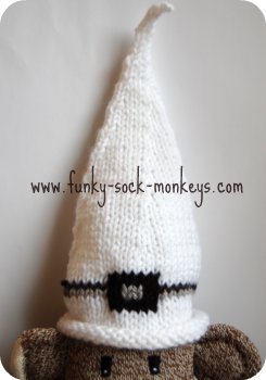 sock monkey white halloween witch hats 
