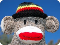 sock monkey hat