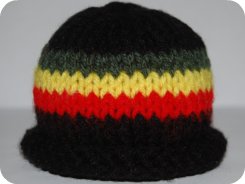 sock monkey rasta hat
