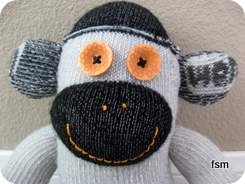 sock monkey face