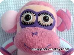 dancing sock monkey face