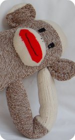 Rockford red heel sock monkey 